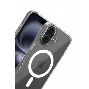 Newface Apple iPhone 17 Combo Sert Şeffaf Magsafe Kapak - Şeffaf