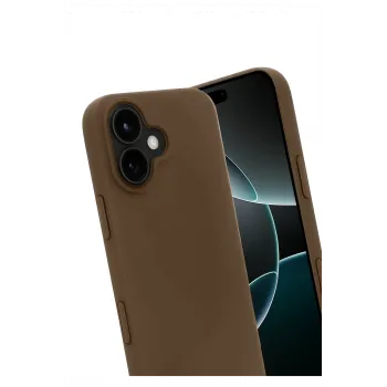 Newface Apple iPhone 17 First Silikon - Kahverengi