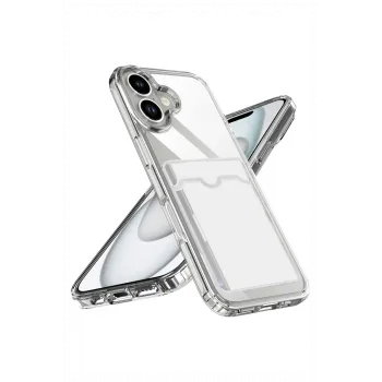 Newface Apple iPhone 17 Kart Şeffaf Silikon - Şeffaf