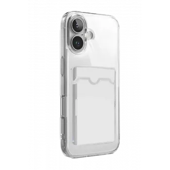 Newface Apple iPhone 17 Kart Şeffaf Silikon - Şeffaf