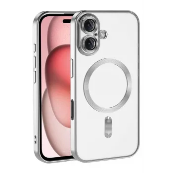 Newface Apple iPhone 17 Kross Magneticsafe Kapak - Gümüş