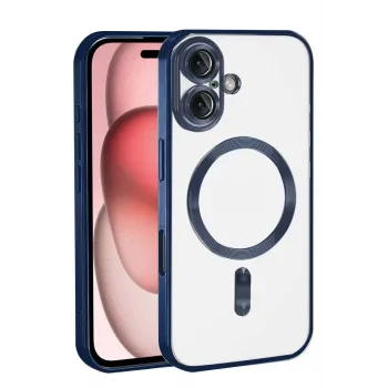 Newface Apple iPhone 17 Kross Magneticsafe Kapak - Lacivert