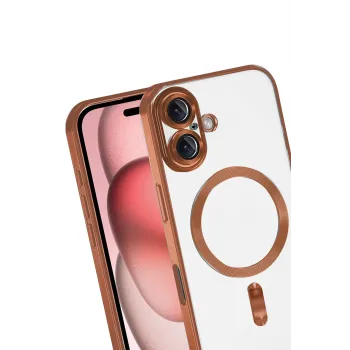 Newface Apple iPhone 17 Kross Magneticsafe Kapak - Turuncu