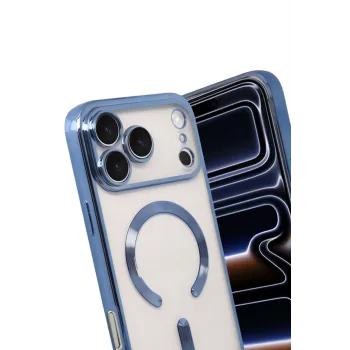 Newface Apple iPhone 17 Pro Kross Magneticsafe Kapak - Sierra Blue