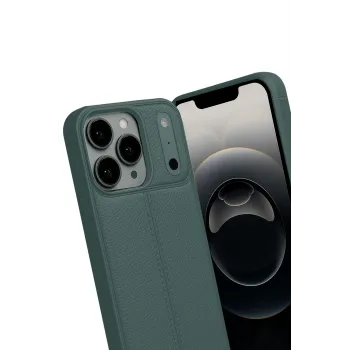 Newface Apple iPhone 17 Pro Max Auto Focus Kapak - Koyu Yeşil