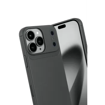 Newface Apple iPhone 17 Pro Max Auto Focus Karbon Kapak - Gri