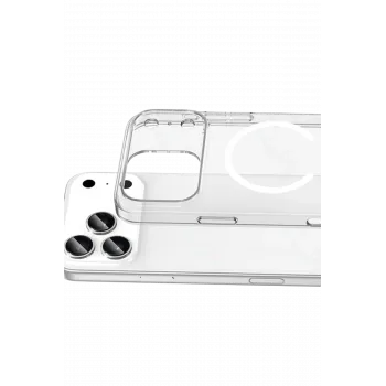 Newface Apple iPhone 17 Pro Max Combo Sert Şeffaf Magsafe Kapak - Şeffaf