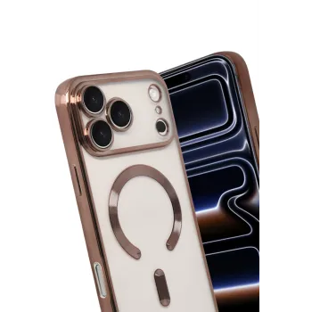 Newface Apple iPhone 17 Pro Max Kross Magneticsafe Kapak - Çöl Titanyum