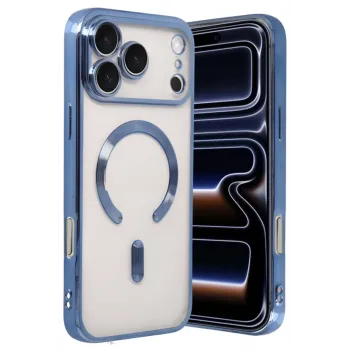 Newface Apple iPhone 17 Pro Max Kross Magneticsafe Kapak - Sierra Blue