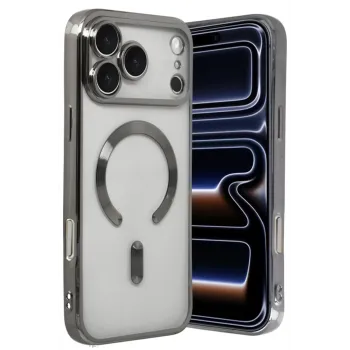 Newface Apple iPhone 17 Pro Max Kross Magneticsafe Kapak - Titan Gri