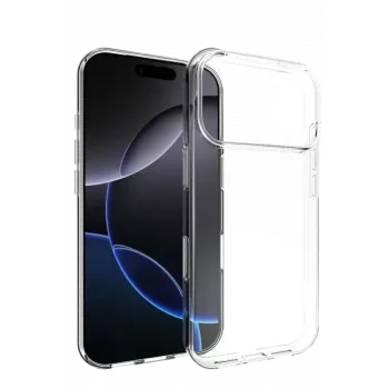 Newface Apple iPhone 17 Pro Max Lüx Şeffaf Silikon - Şeffaf