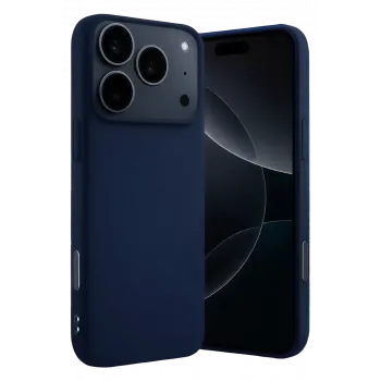 Newface Apple iPhone 17 Pro Max Nano içi Kadife Silikon - Lacivert