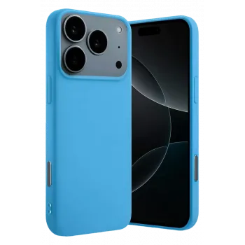 Newface Apple iPhone 17 Pro Max Nano içi Kadife Silikon - Mavi