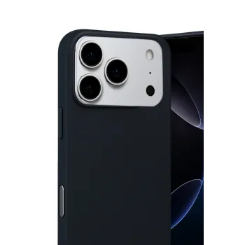 Newface Apple iPhone 17 Pro Max Nano içi Kadife Silikon - Siyah