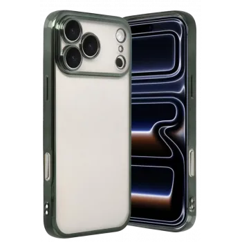 Newface Apple iPhone 17 Pro Max Razer Lensli Silikon - Yeşil