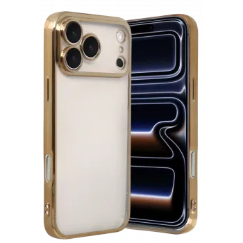 Newface Apple iPhone 17 Pro Razer Lensli Silikon - Gold