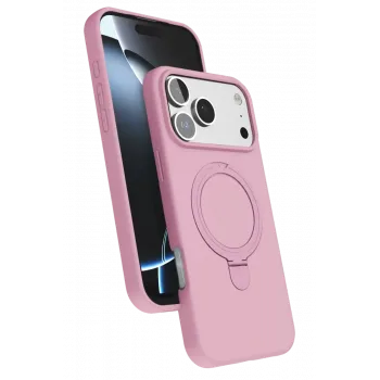 Newface Apple iPhone 17 Pro Regal Magsafe Standlı Kapak - Açık Pembe