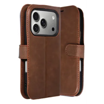 Newface Apple iPhone 17 Pro Trend S Plus Kapaklı Kılıf - Taba