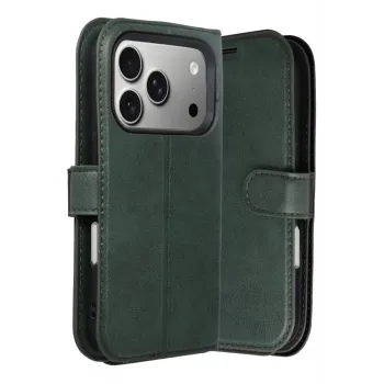 Newface Apple iPhone 17 Pro Trend S Plus Kapaklı Kılıf - Yeşil