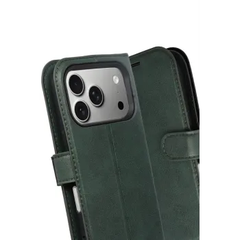 Newface Apple iPhone 17 Pro Trend S Plus Kapaklı Kılıf - Yeşil