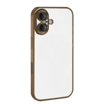 Newface Apple iPhone 17 Razer Lensli Silikon - Çöl Titanyum