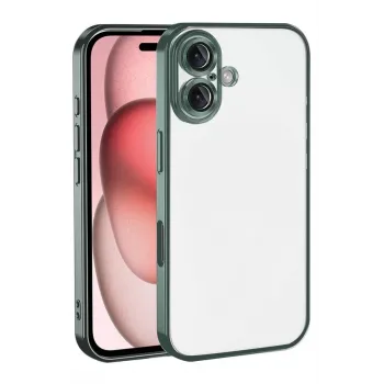 Newface Apple iPhone 17 Razer Lensli Silikon - Yeşil