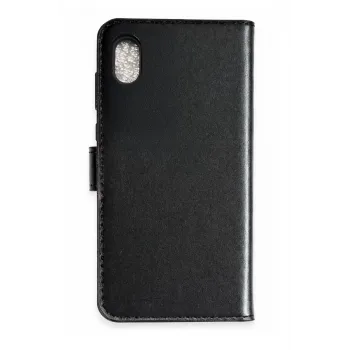 Newface Apple iPhone XS Max Trend S Plus Kapaklı Kılıf - Siyah