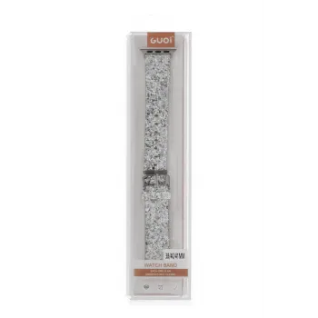 Newface Apple Watch 38mm Starry Taşlı Kordon - Gümüş