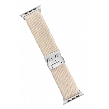 Newface Apple Watch 42mm Forest Kumaş Kordon - Krem