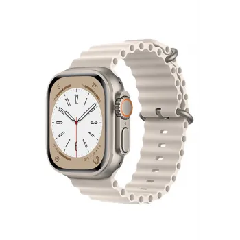 Newface Apple Watch 42mm Ocean Kordon - Krem