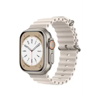 Newface Apple Watch 42mm Ocean Kordon - Krem