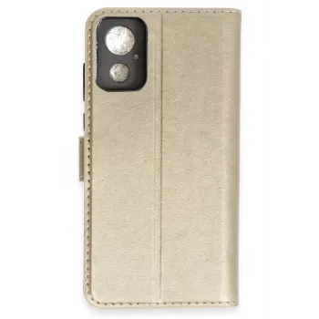 Newface General Mobile GM 23 SE Trend S Plus Kapaklı Kılıf - Gold