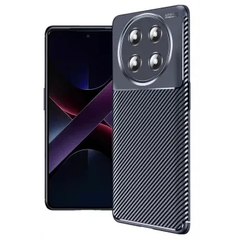 Newface Honor Magic 7 Lite Kılıf Auto Focus Karbon Kapak - Lacivert