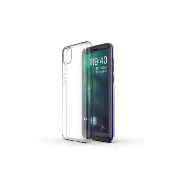 Newface Huawei Y5P Kılıf Lüx Şeffaf Silikon - Şeffaf
