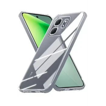 Newface İnfinix Smart 9 Kılıf Lüx Şeffaf Silikon