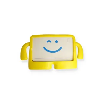 Newface iPad 4 9.7 Kılıf Karakter Tablet Silikon - Sarı