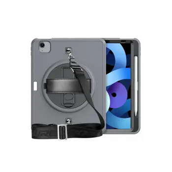 Newface iPad Pro 11 (2020) Kılıf Strap-C Otterbox Tablet Kapak - Gri