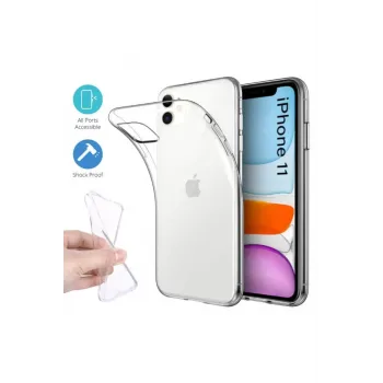 Newface iPhone 11 Kılıf Lüx Şeffaf Silikon