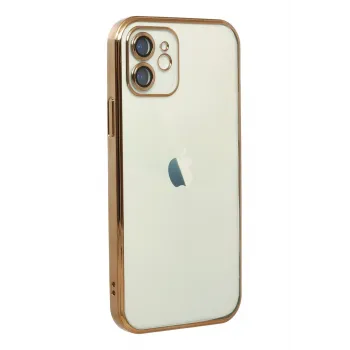 Newface iPhone 11 Kılıf Razer Lensli Silikon - Gold