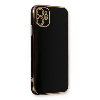 Newface iPhone 11 Kılıf Volet Silikon - Siyah