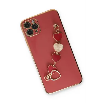 Newface iPhone 11 Pro Kılıf Esila Silikon - Kırmızı