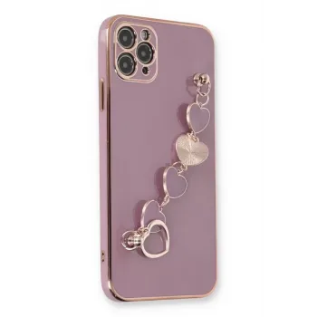 Newface iPhone 11 Pro Kılıf Esila Silikon - Mor