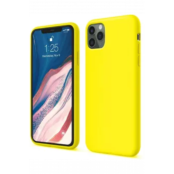 Newface iPhone 11 Pro Kılıf First Silikon - Sarı