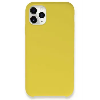 Newface iPhone 11 Pro Kılıf Lansman Legant Silikon - Sarı