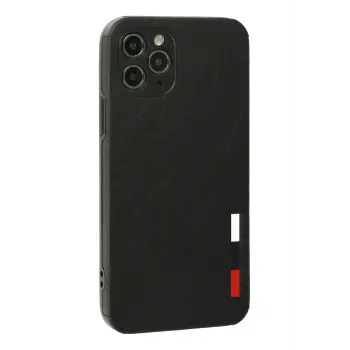 Newface iPhone 11 Pro Kılıf Loop Deri Silikon - Siyah