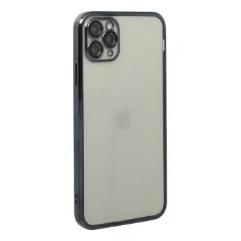 Newface iPhone 11 Pro Kılıf Razer Lensli Silikon - Siyah