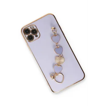 Newface iPhone 11 Pro Max Kılıf Esila Silikon - Lila