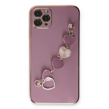 Newface iPhone 11 Pro Max Kılıf Esila Silikon - Mor