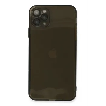 Newface iPhone 11 Pro Max Kılıf Fly Lens Silikon - Siyah