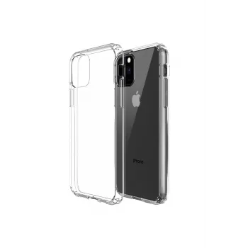 Newface iPhone 11 Pro Max Kılıf Lüx Şeffaf Silikon